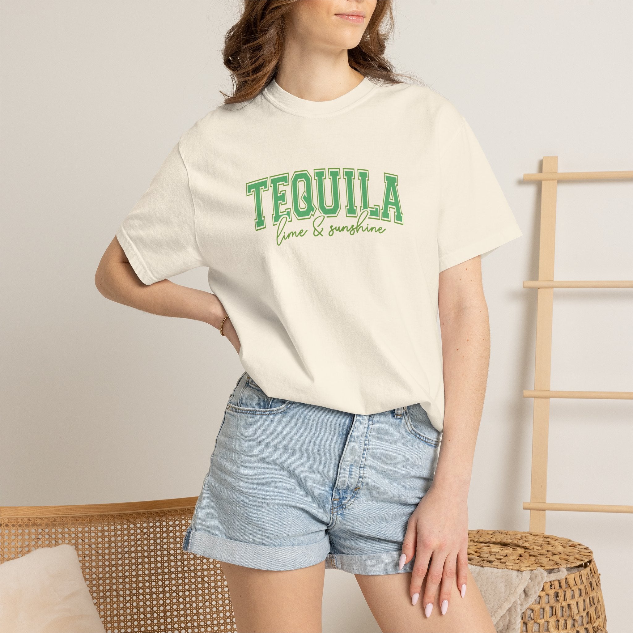 Tequila, Lime, and Sunshine Summer, Vacation, Beach Comfort Colors Tee