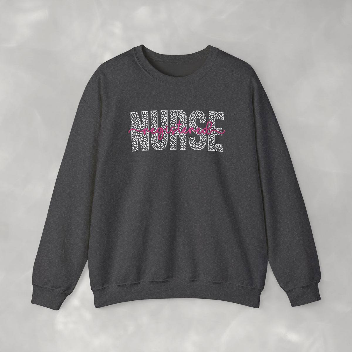 Registered Nurse Leopard Print Gildan Unisex Heavy Blend™ Crewneck Sweatshirt