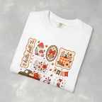 Hello Fall Cute Autumn Collage Comfort Colors Tee