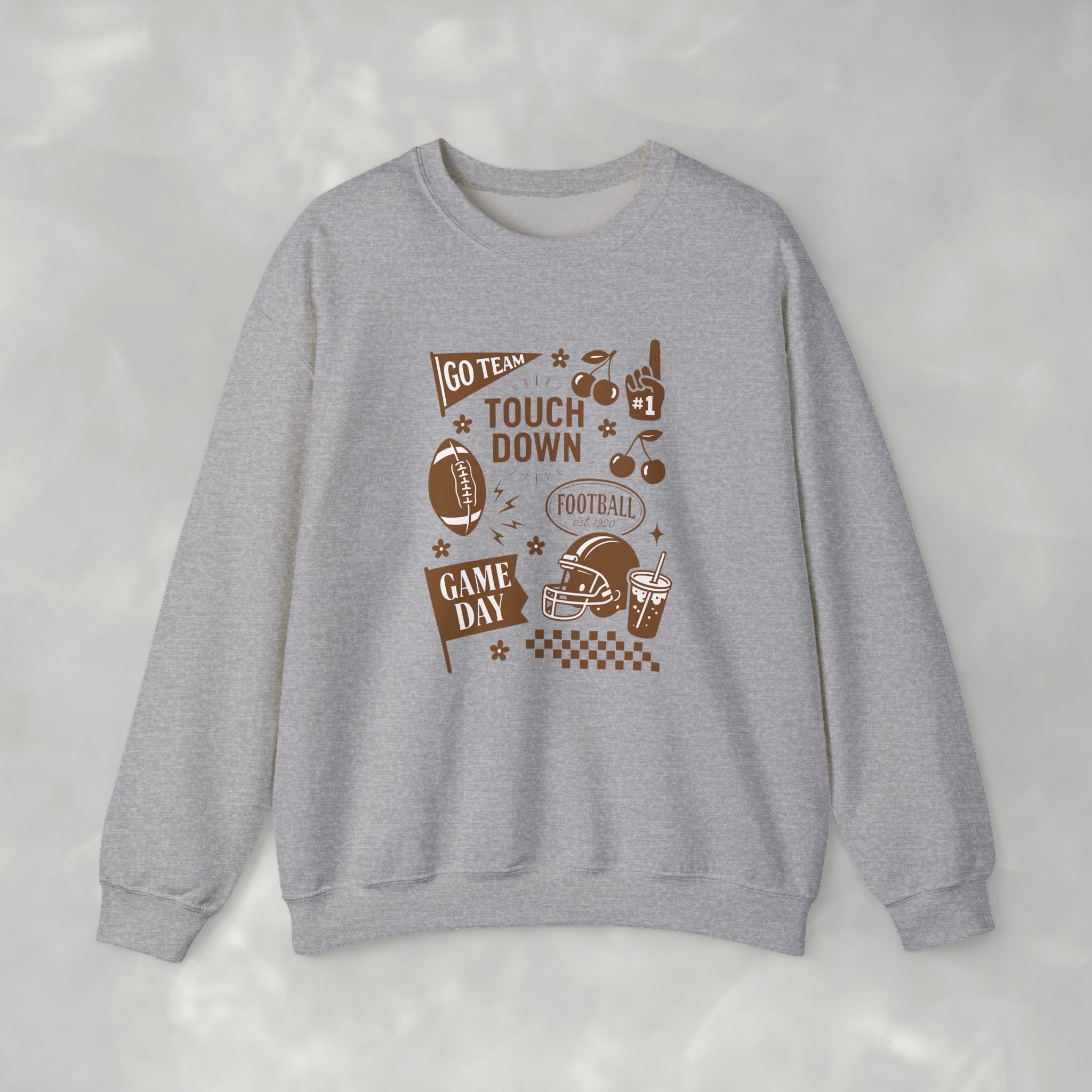 Football Preppy Game Day Gildan Unisex Heavy Blend™ Crewneck Sweatshirt