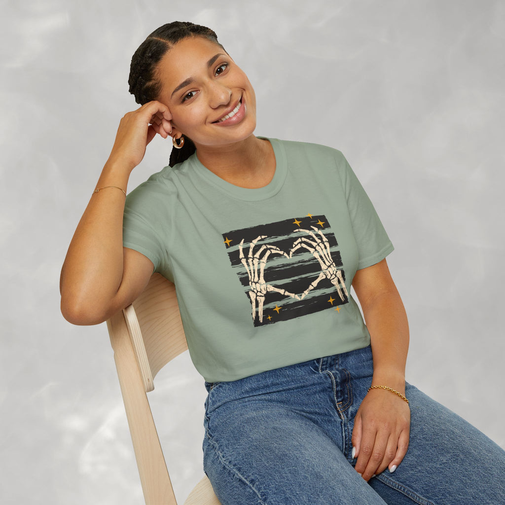 Spooky Skeleton Hands, Cute Halloween Gildan Unisex Softstyle T-Shirt