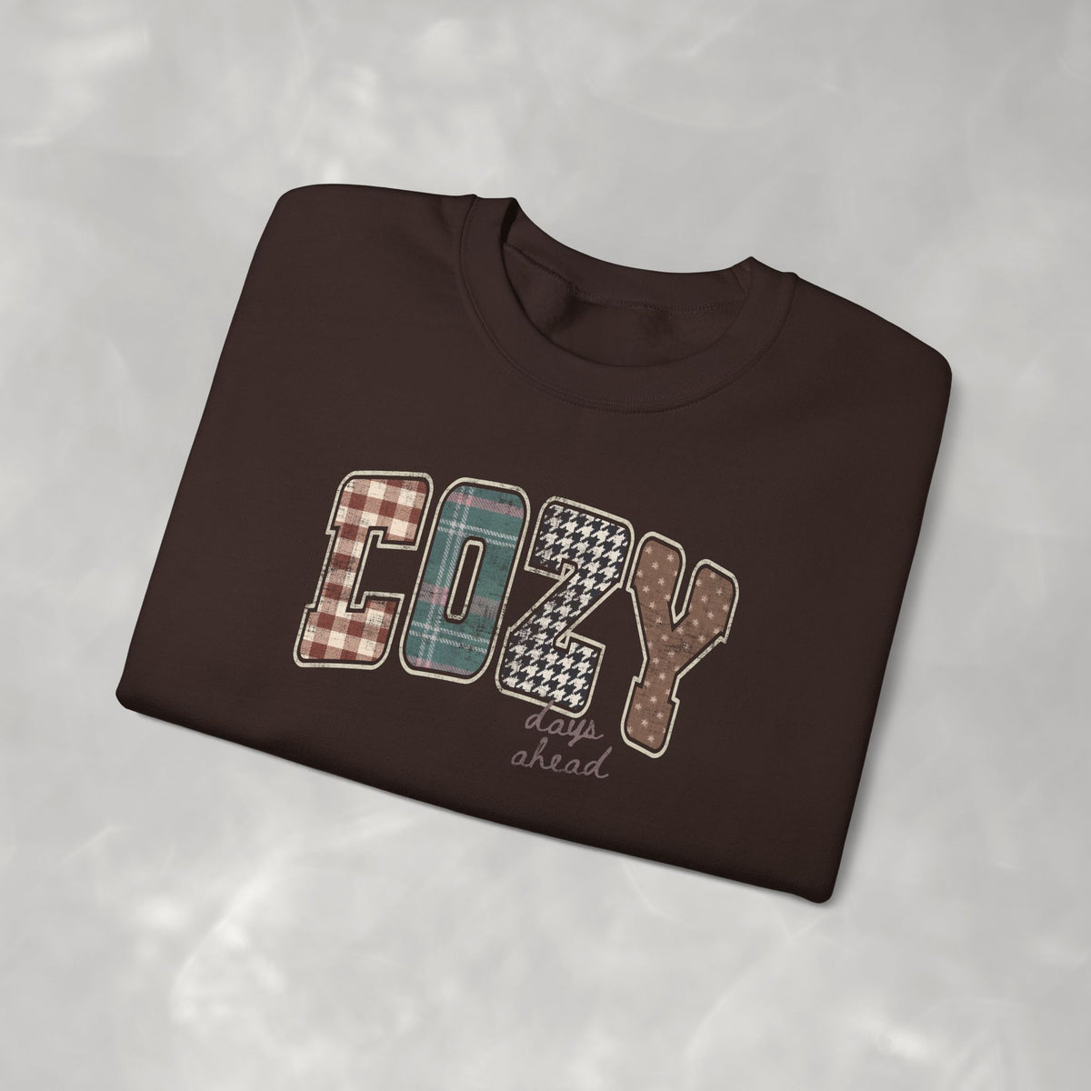 Cozy Days Ahead Cute Trendy Gildan Unisex Heavy Blend™ Crewneck Sweatshirt for Autumn, Fall, Thanksgiving