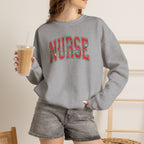 Christmas Lights Nurse Stethoscope Gildan Unisex Heavy Blend™ Crewneck Sweatshirt for RN, LPN, GN, Student Nurse