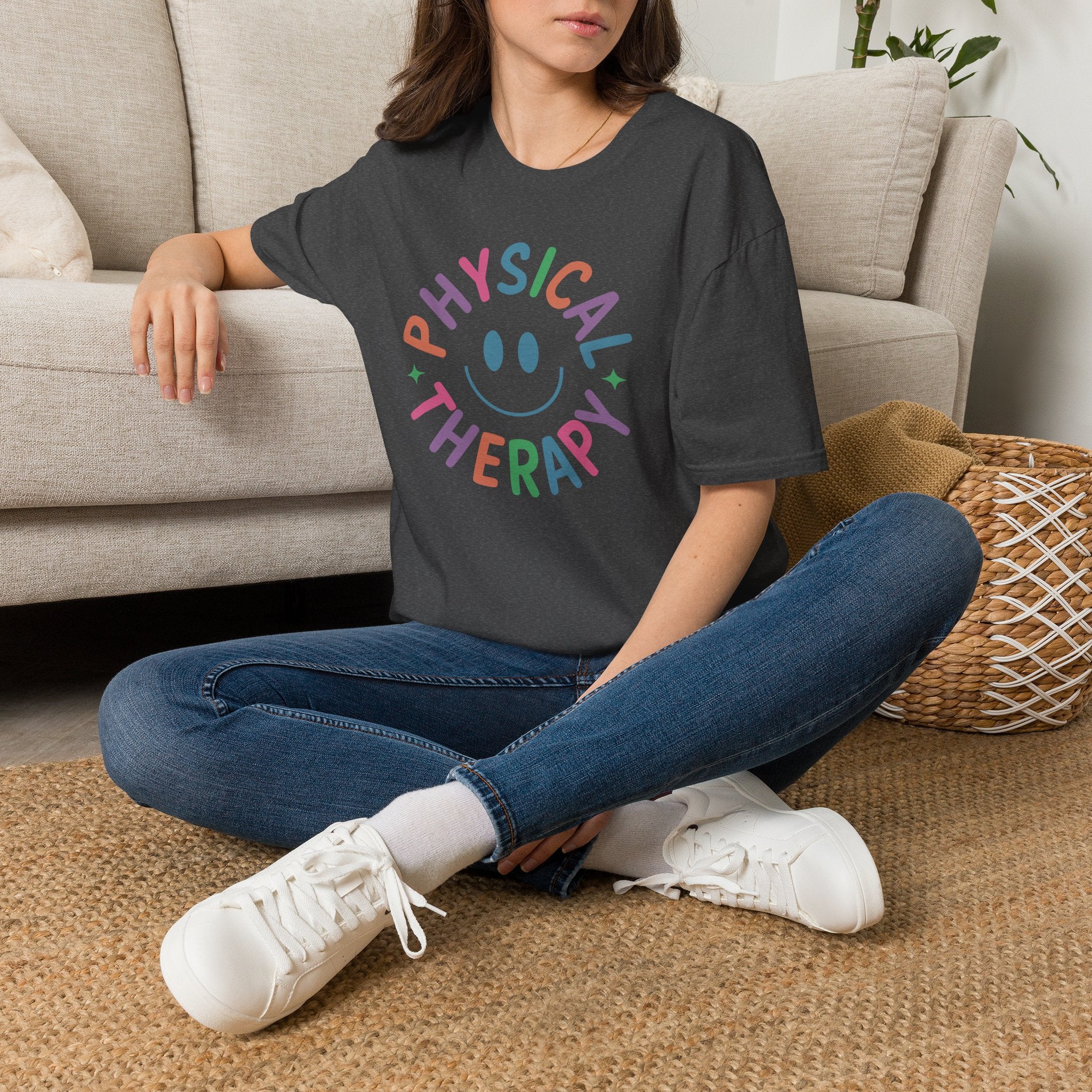 Physical Therapy, Cute Playful Smile, PT, PTA Gildan Unisex Softstyle T-Shirt