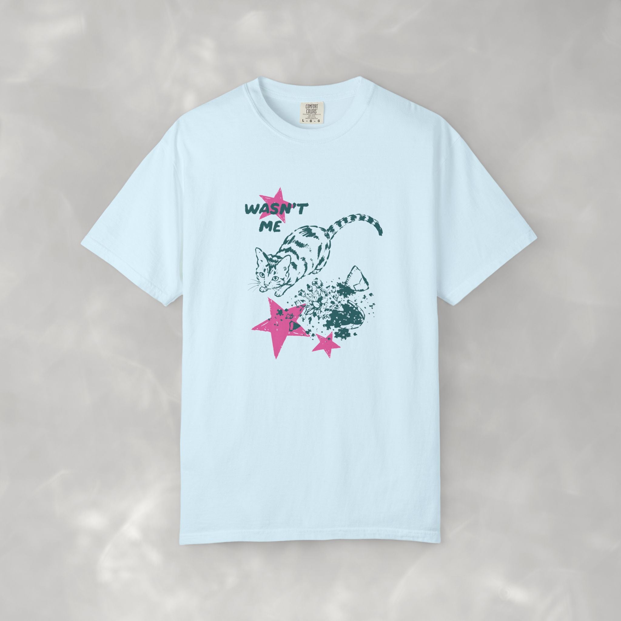 Wasn't Me, Funny, Cat Lover Comfort Colors Tee