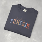 Hey There Pumpkin Distressed Comfort Colors Garment-Dyed T-shirt for Autumn, Fall, Thanksgiving
