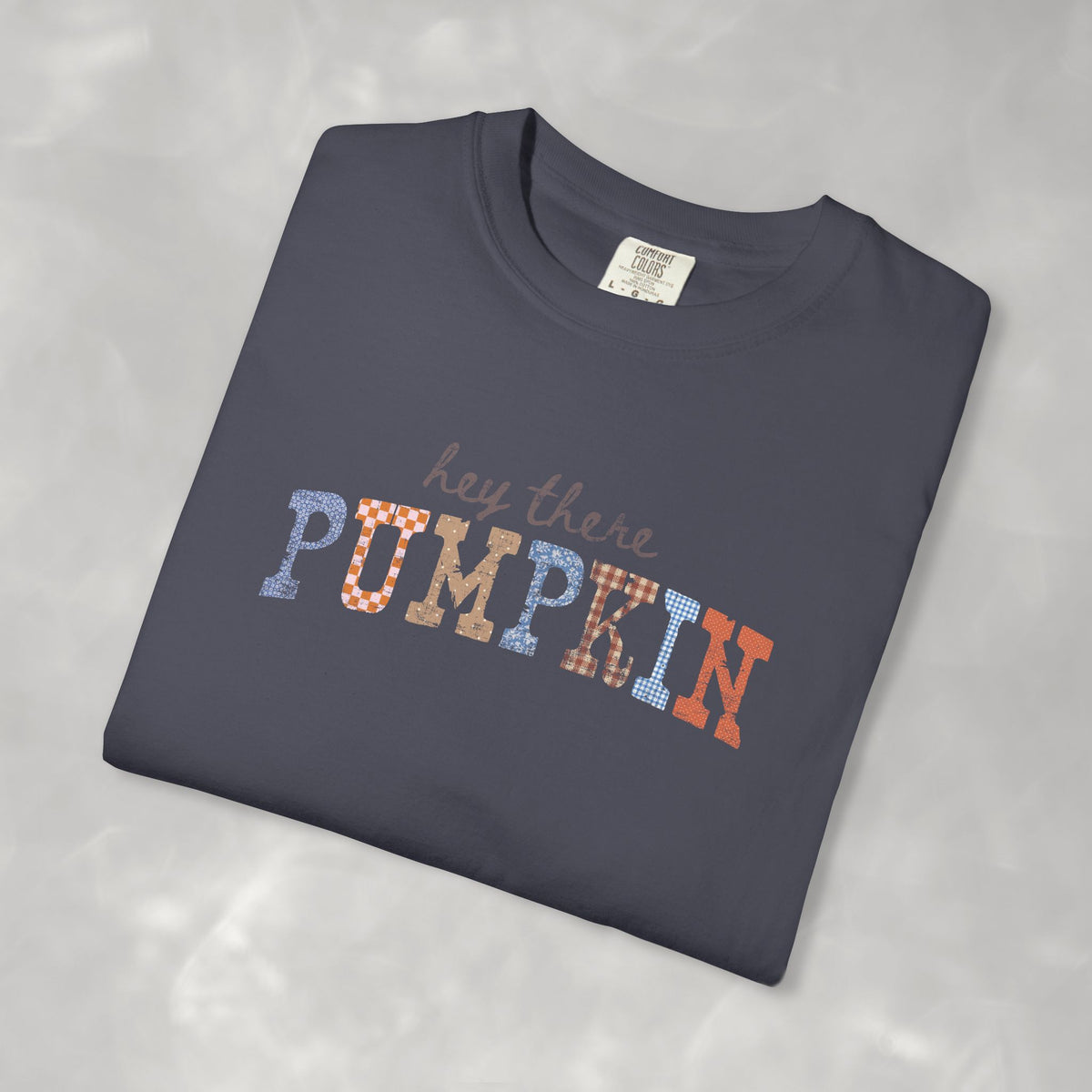 Hey There Pumpkin Distressed Comfort Colors Garment-Dyed T-shirt for Autumn, Fall, Thanksgiving
