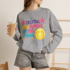 Helping Tiny Humans Do Big Things Gildan Unisex Heavy Blend™ Crewneck Sweatshirt