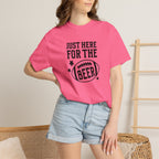 Just Here For The Beer, Funny Football Comfort Colors Tee