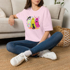 Preppy, Girly, Cute Halloween Ghosts with Cats, Gildan Unisex Softstyle T-Shirt