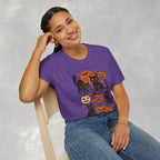 Spooky Black Cats and Jack-O-Lanterns, Gildan Unisex Softstyle T-Shirt