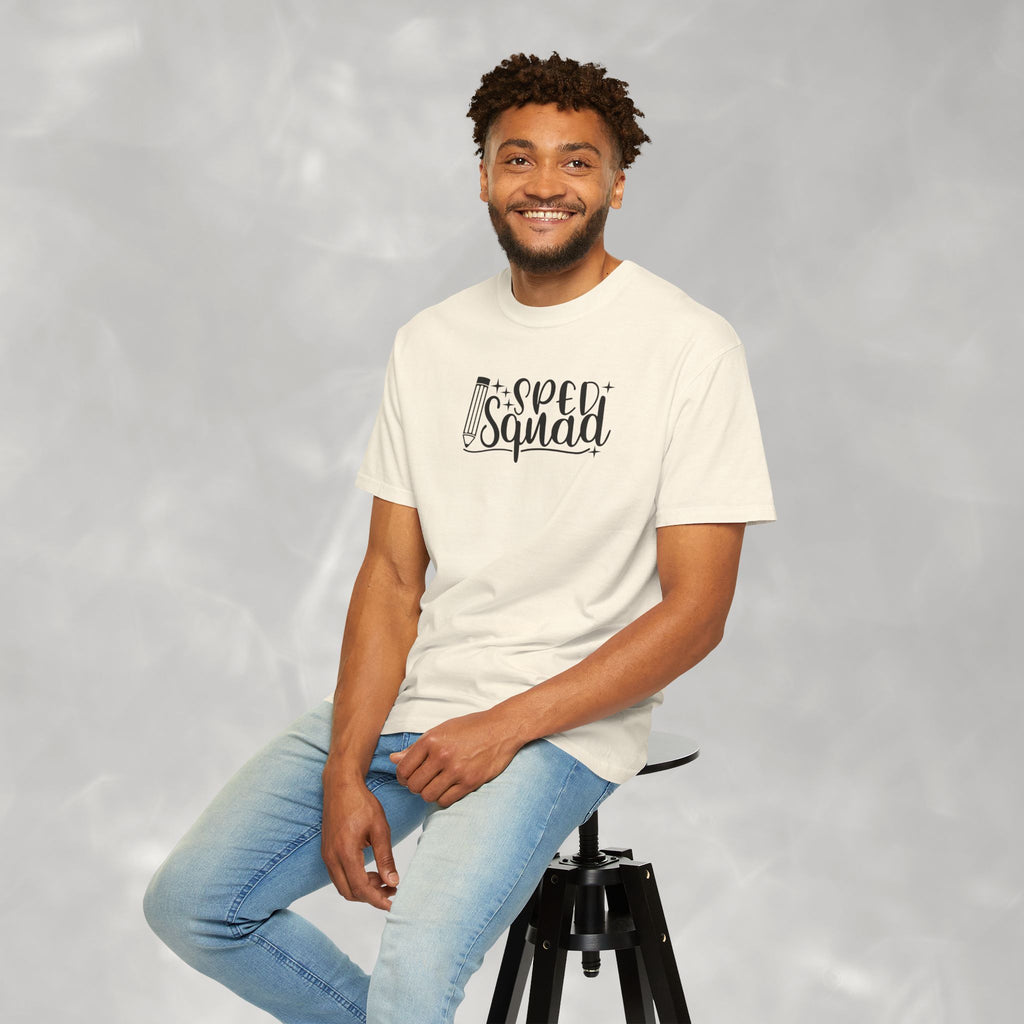SPED Squad Comfort Colors Gildan Unisex Garment-Dyed T-shirt for Educators, Teachers, Paraprofessionals