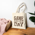 Football Game Day Double-Sided Cotton Canvas Tote Bag