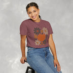 Retro Fall, Autumn Pumpkin Comfort Colors Tee