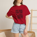 Just Here For The Beer, Funny Football Comfort Colors Tee