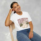 Autumn Harvest, White Pumpkin Retro Gildan Unisex Softstyle T-Shirt
