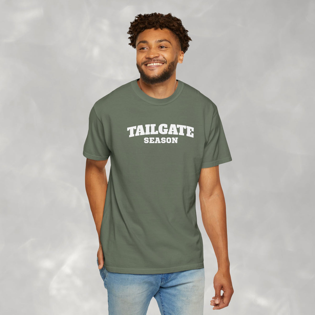Tailgate Season, Football Game Day Unisex Comfort Colors Tee for Men and Women