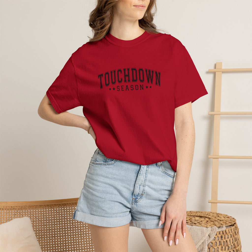 Touchdown Season, Unisex Football Comfort Colors Tee