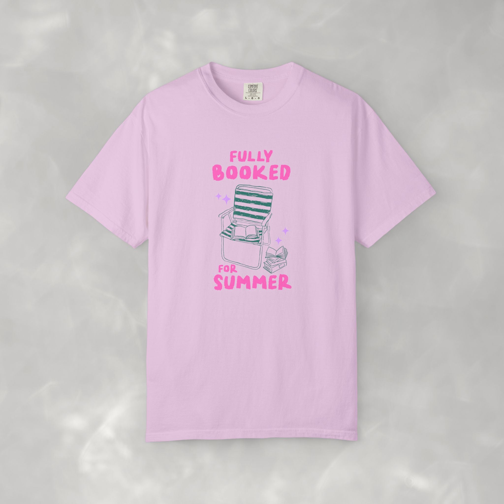 Fully Booked for Summer, Book Lover, Summer Comfort Colors Tee
