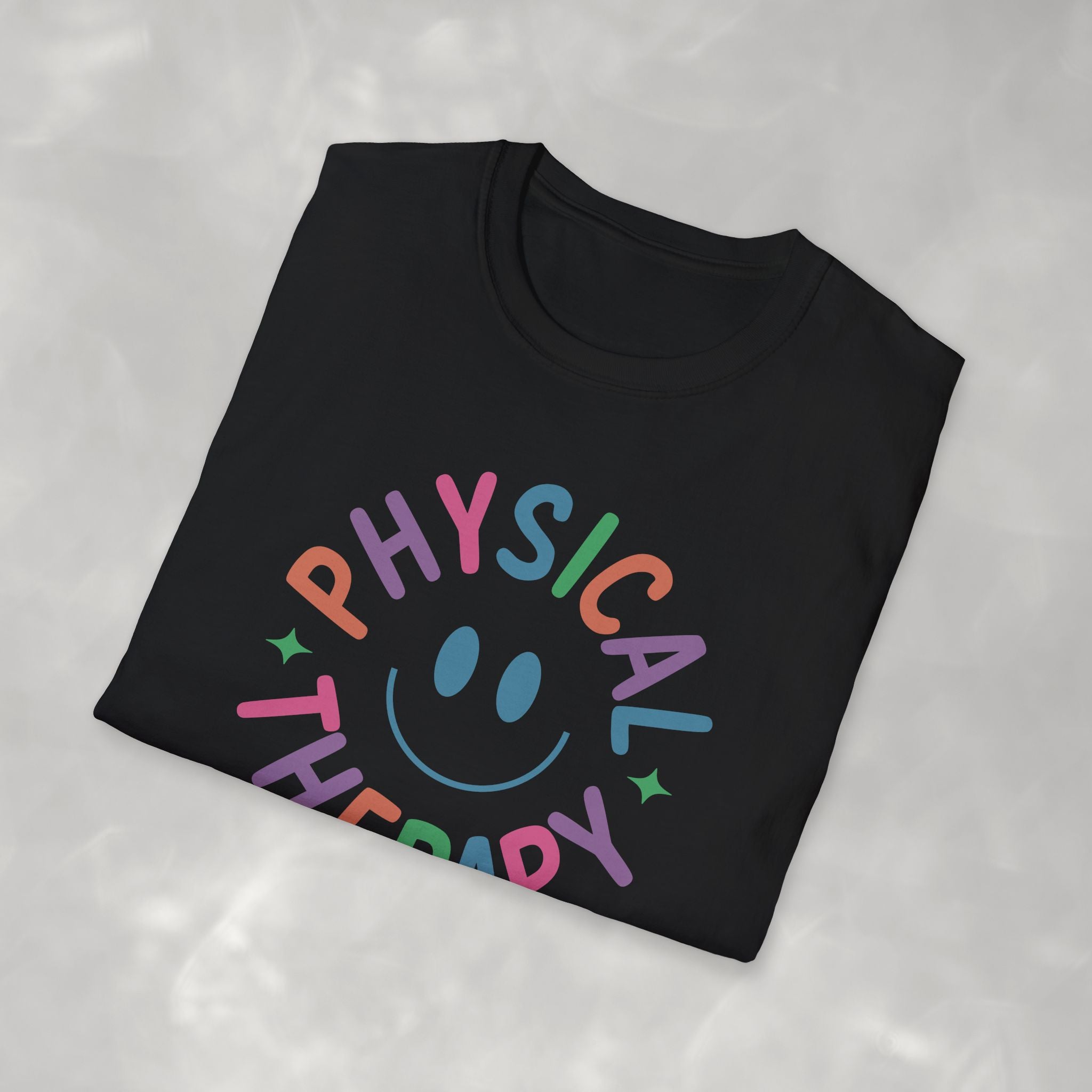 Physical Therapy, Cute Playful Smile, PT, PTA Gildan Unisex Softstyle T-Shirt