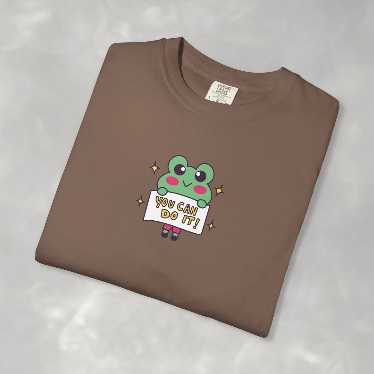 You Can Do It, Cute Motivational Frog Unisex Comfort Colors Tee for OT, PT, Speech Therapist