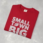Small Town Big Pride, Football, School Spirit Unisex Comfort Colors Tee
