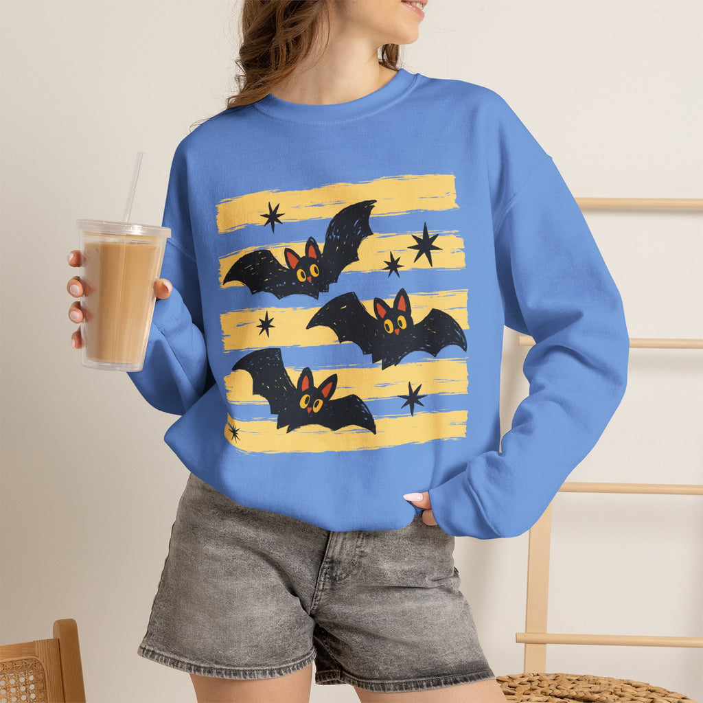 Cute Halloween Bats, Gildan Unisex Heavy Blend™ Crewneck Sweatshirt