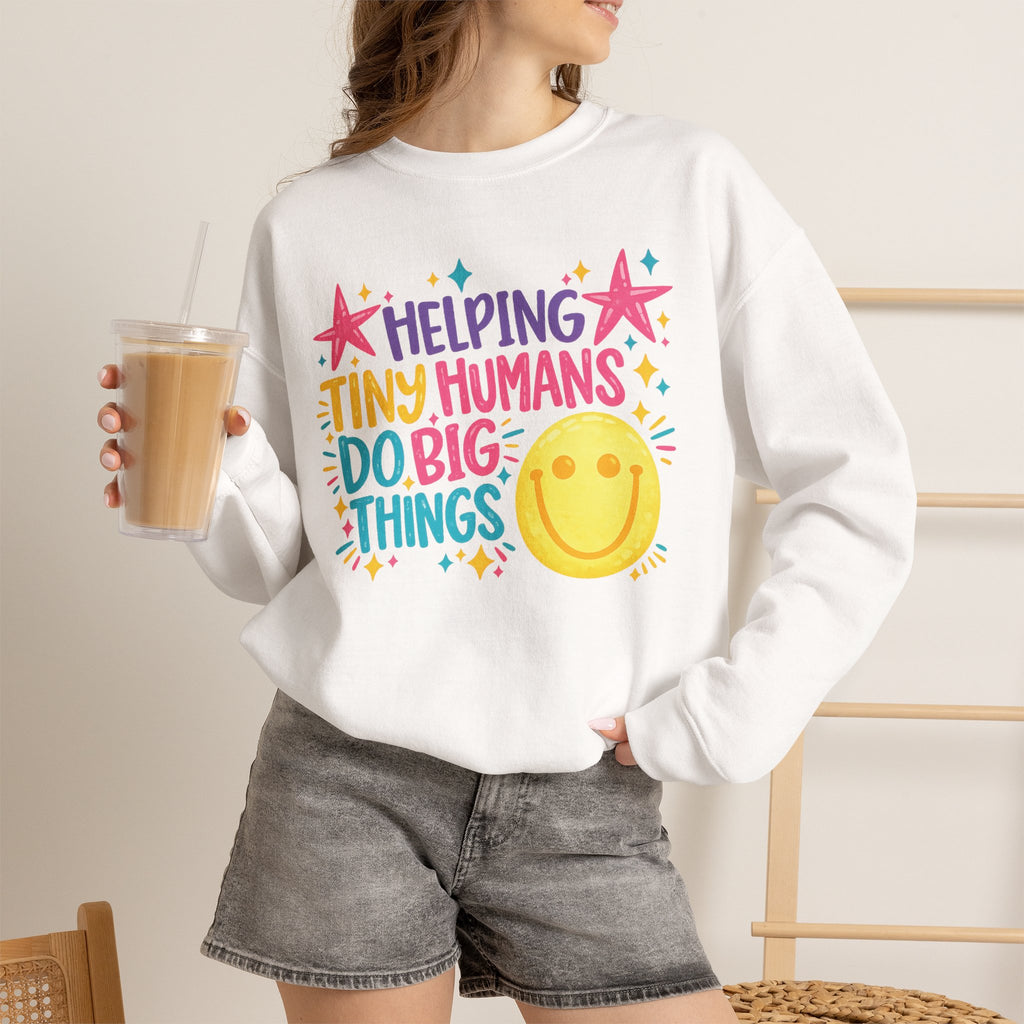 Helping Tiny Humans Do Big Things Gildan Unisex Heavy Blend™ Crewneck Sweatshirt