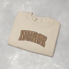 Leopard Print Varsity Nurse Gildan Unisex Heavy Blend™ Crewneck Sweatshirt