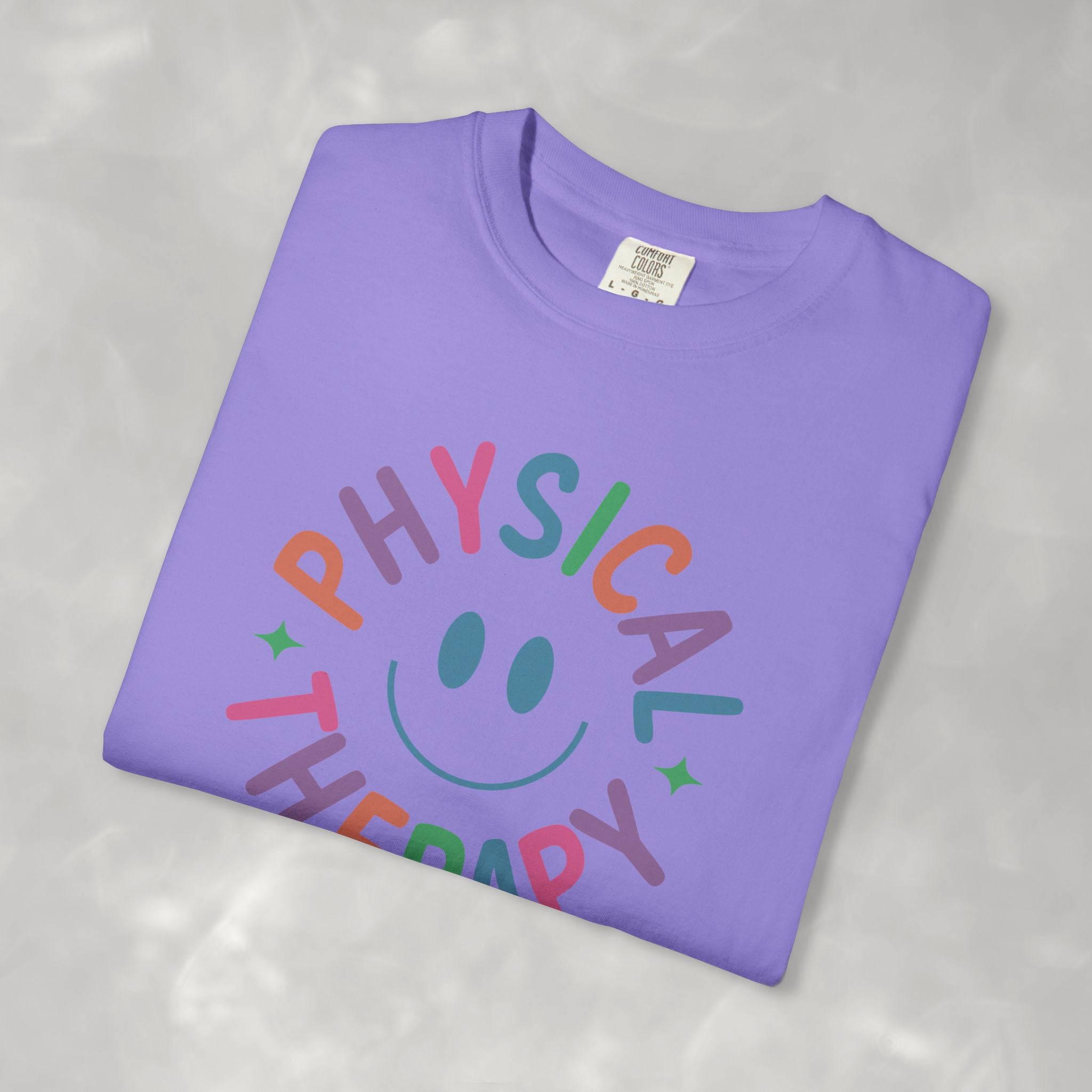 Physical Therapy, Cute Playful Smile, PT, PTA Unisex Comfort Colors Tee