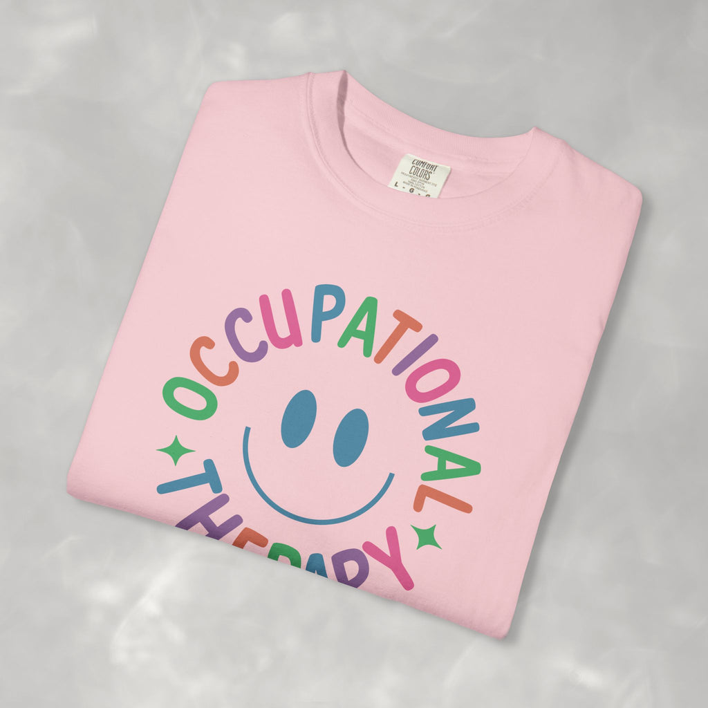 Occupational Therapy, Cute Playful Smile, OT, COTA Comfort Colors Tee