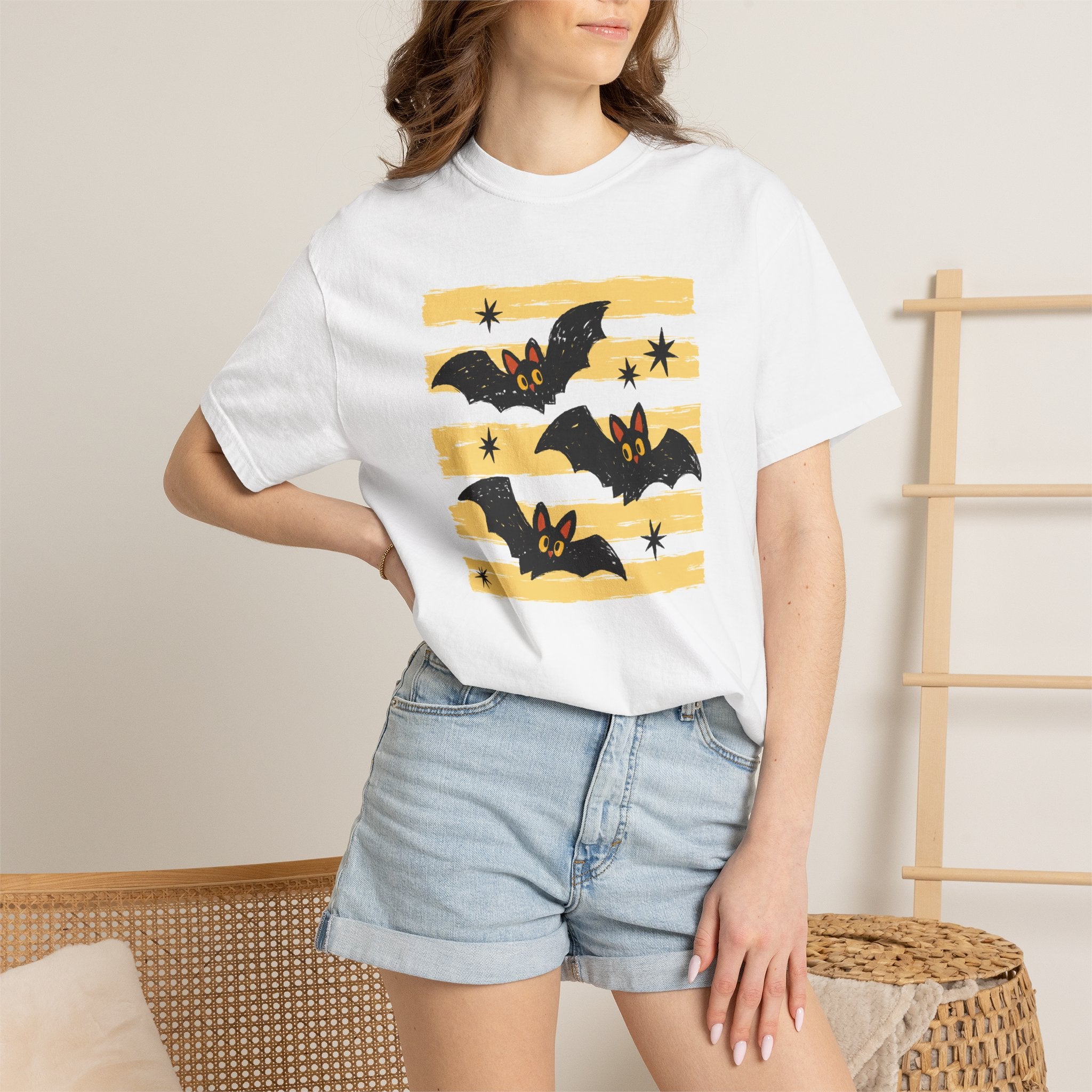 Cute Halloween Bats, Unisex Comfort Colors Tee