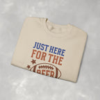 Funny Just Here for the Beer, Gildan Unisex Heavy Blend™ Crewneck Sweatshirt