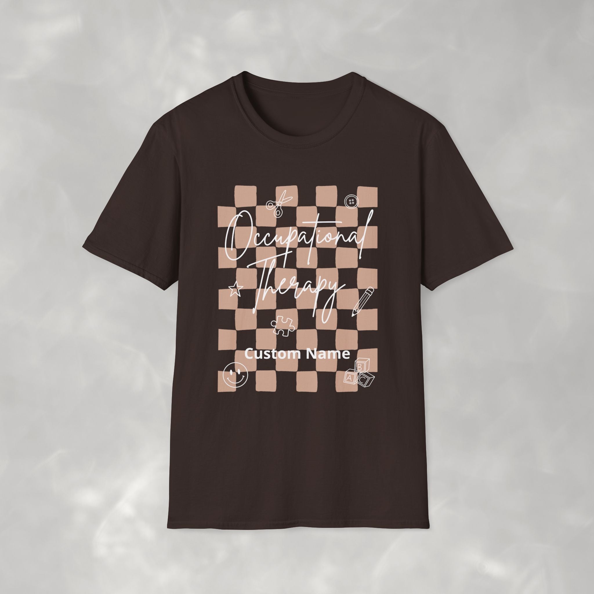 Personalized Occupational Therapy, Custom Gildan Unisex Softstyle T-Shirt