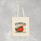 Pumpkin Patch Double-Sided Cotton Canvas Tote Bag