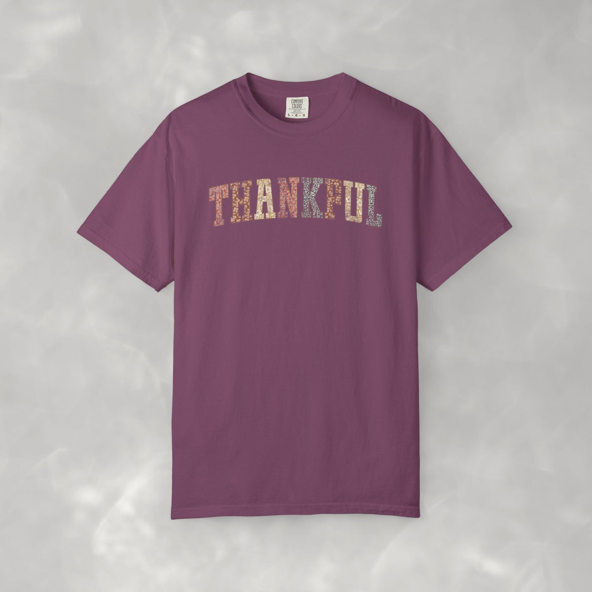 Boho Cute Thankful Comfort Colors Garment-Dyed T-shirt for Thanksgiving
