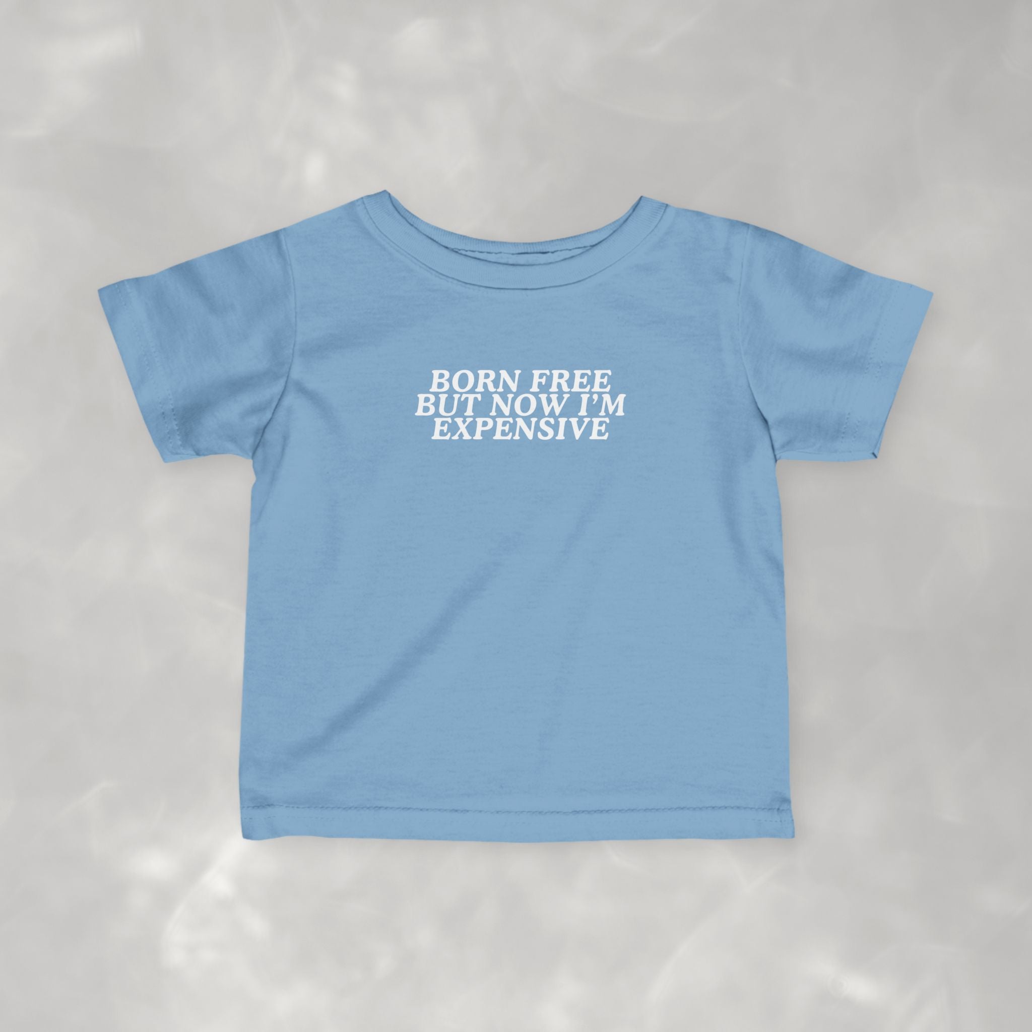 Born Free but Now I'm Expensive, Funny 4th of July Infant Fine Jersey Tee