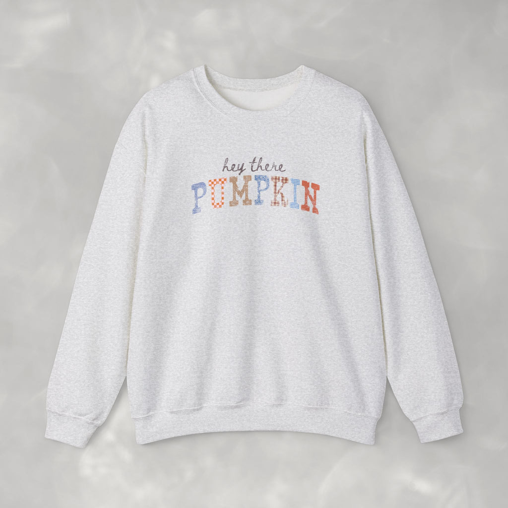 Hey There Pumpkin Cute Fall Gildan Unisex Heavy Blend™ Crewneck Sweatshirt for Autumn, Thanksgiving