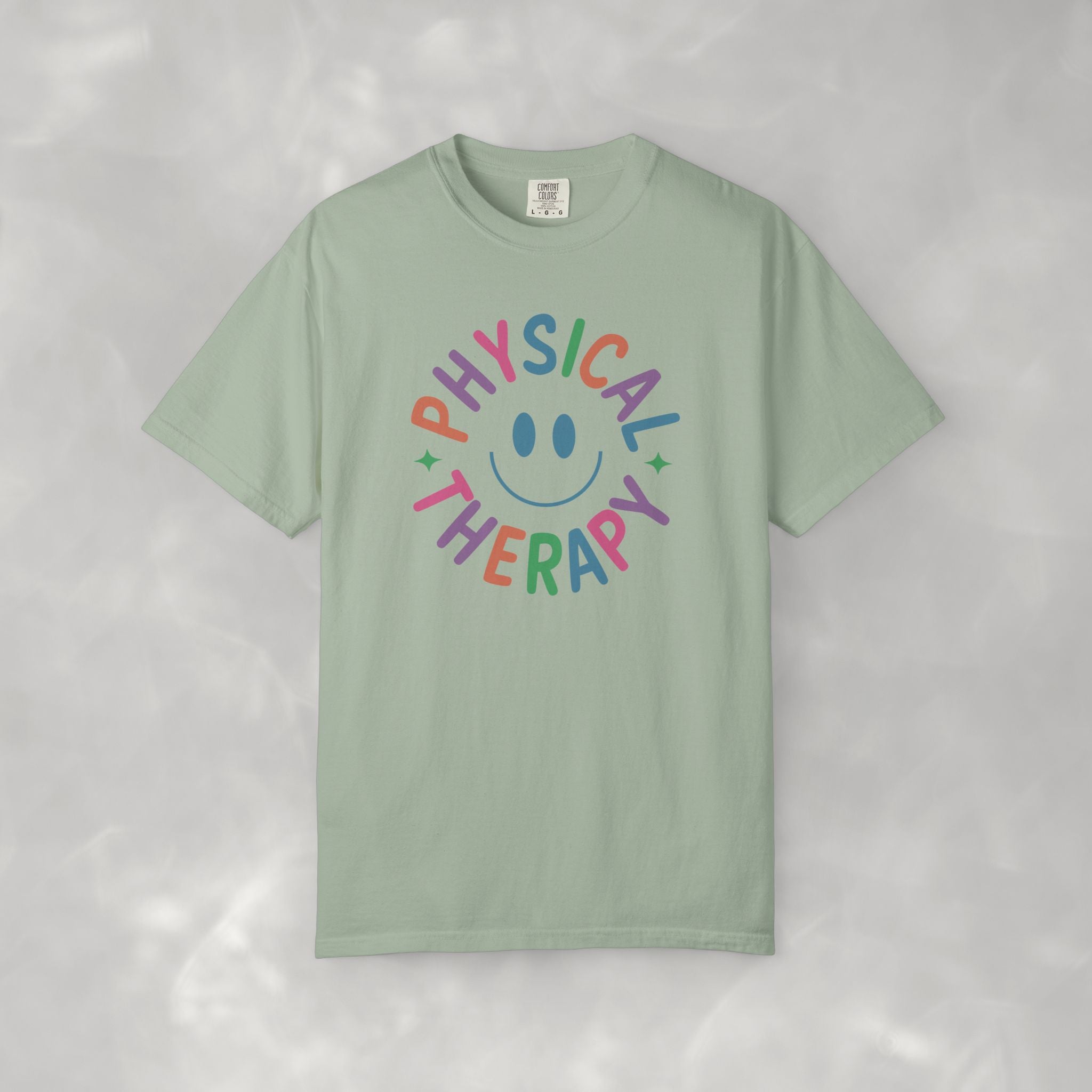 Physical Therapy, Cute Playful Smile, PT, PTA Unisex Comfort Colors Tee