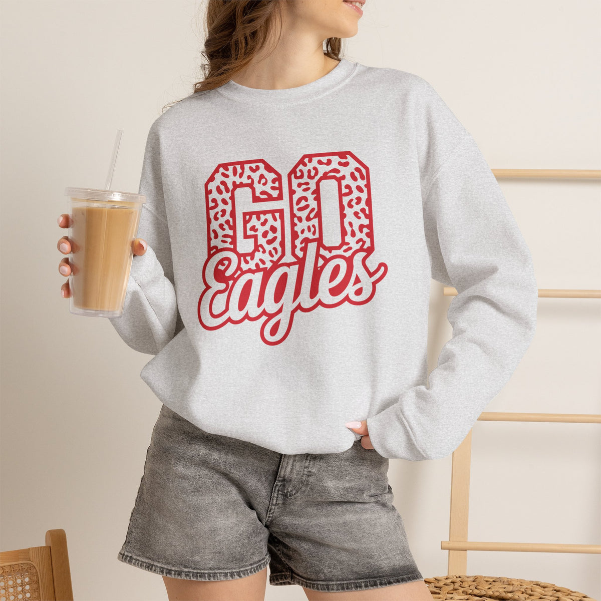 Go Eagles, Eagle Pride, Team Spirit Gildan Unisex Heavy Blend™ Crewneck Sweatshirt