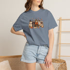 Retro Cats in Halloween Costumes Unisex Comfort Colors Tee