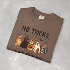No Tricks Just Chicks, Funny Halloween Chickens in Costumes, Comfort Colors Tee