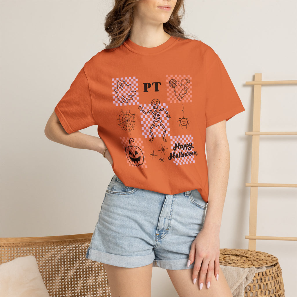 Cute Physical Therapy Halloween Comfort Colors Unisex Garment-Dyed T-shirt for PT, PTA, Physical Therapist