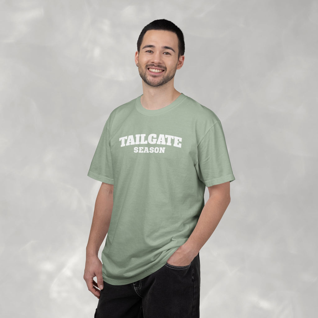 Tailgate Season, Football Game Day Unisex Comfort Colors Tee for Men and Women