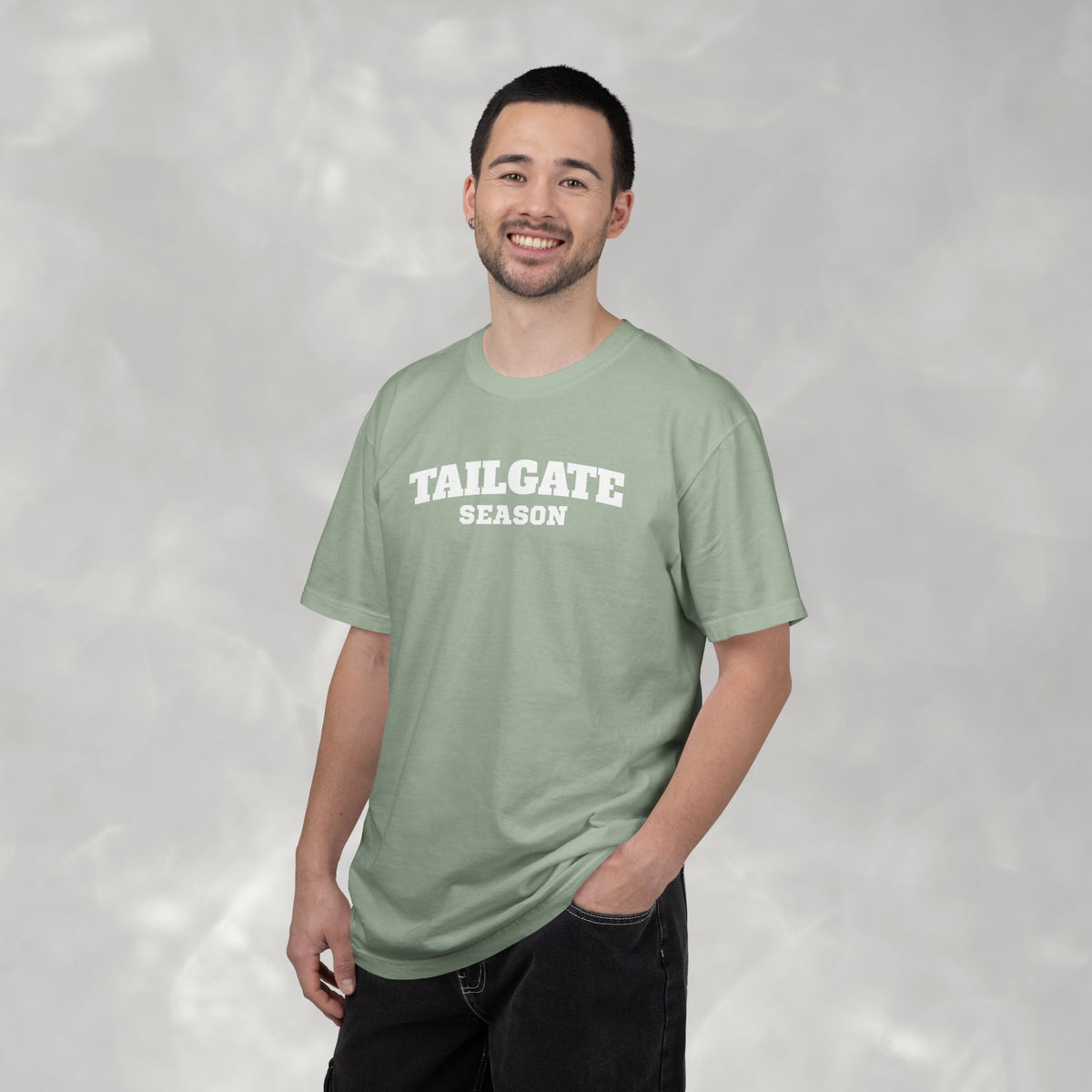 Tailgate Season, Football Game Day Unisex Comfort Colors Tee for Men and Women