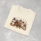 Retro Cats in Halloween Costumes Gildan Unisex Softstyle T-Shirt