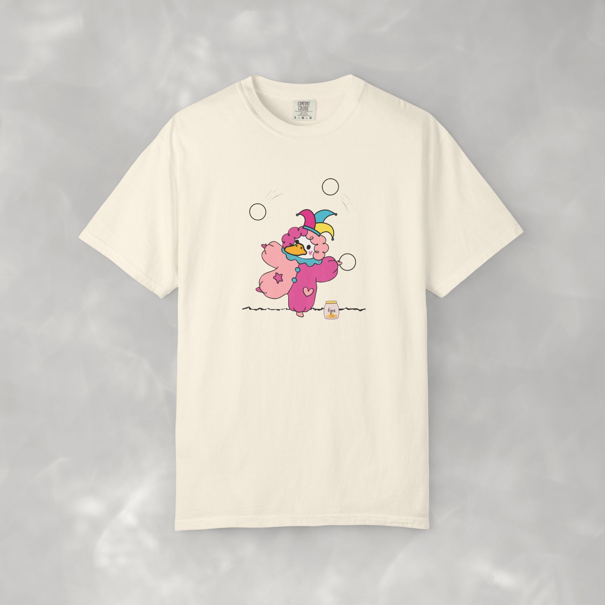 Juggling Goose, Questionable Concepts Comfort Colors Tee