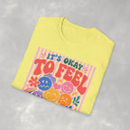 It's Okay to Feel All the Feels, Gildan Unisex Softstyle T-Shirt for OT, PT, Speech, School Therapists