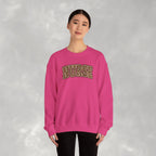 Leopard Print Varsity Nurse Gildan Unisex Heavy Blend™ Crewneck Sweatshirt