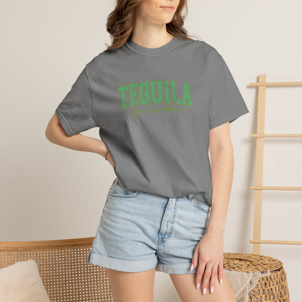 Tequila, Lime, and Sunshine Summer, Vacation, Beach Comfort Colors Tee